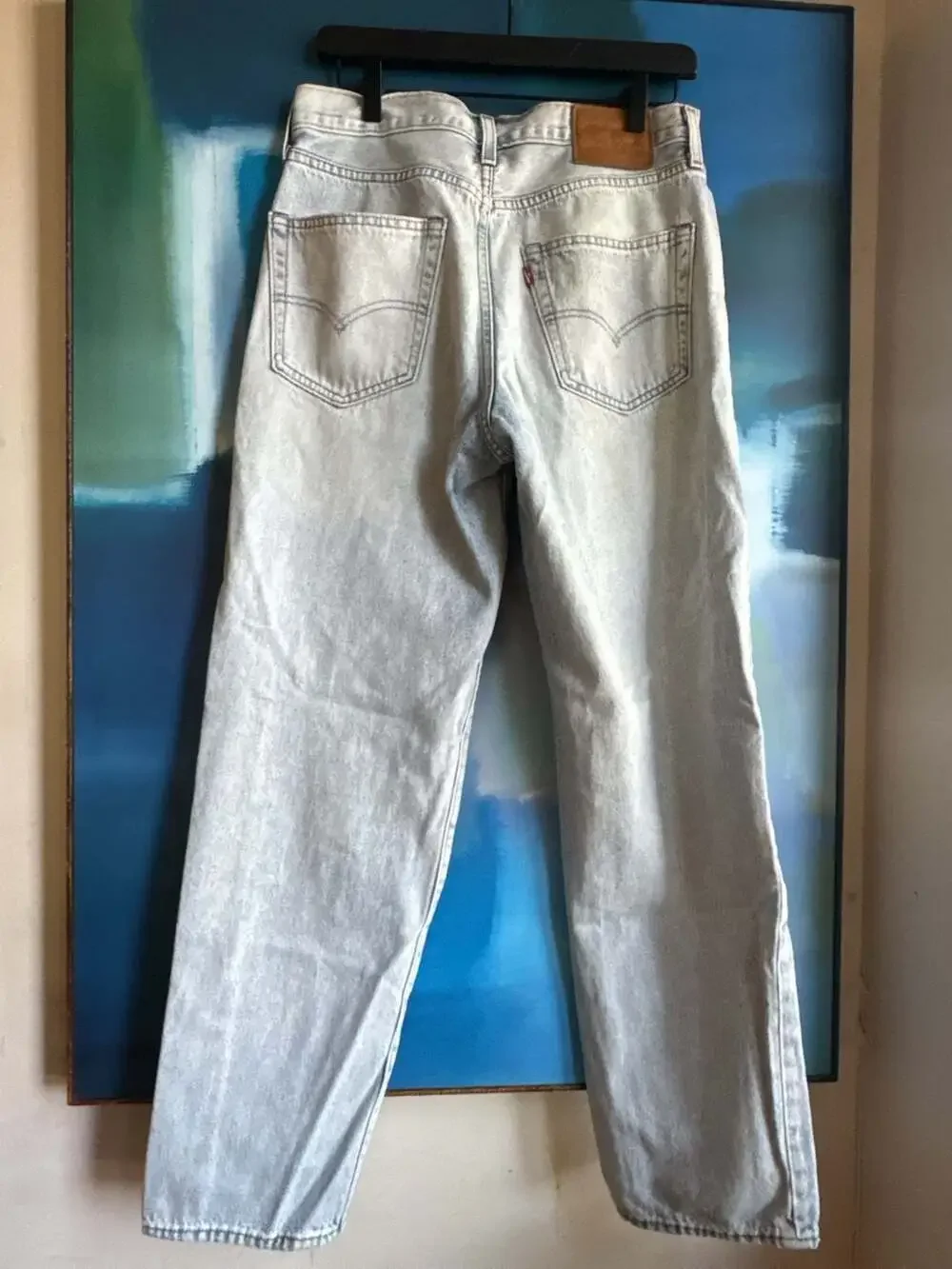 Levi's Premium Lot 568 Loose Straight Leg Jeans Light Wash Size 30x32